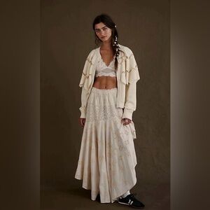 Free people doily maxi skirt